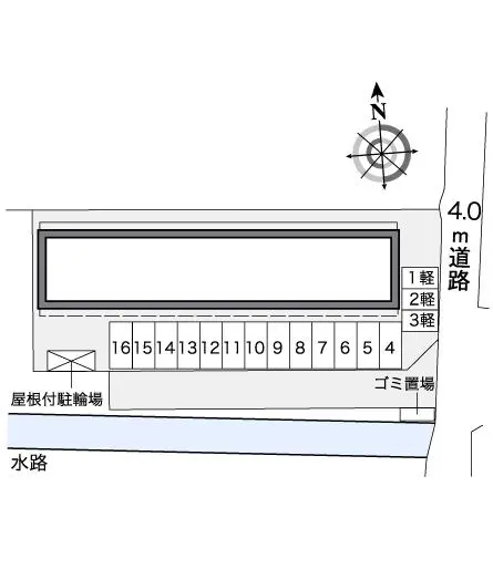 ★手数料０円★岡山市中区乙多見 月極駐車場